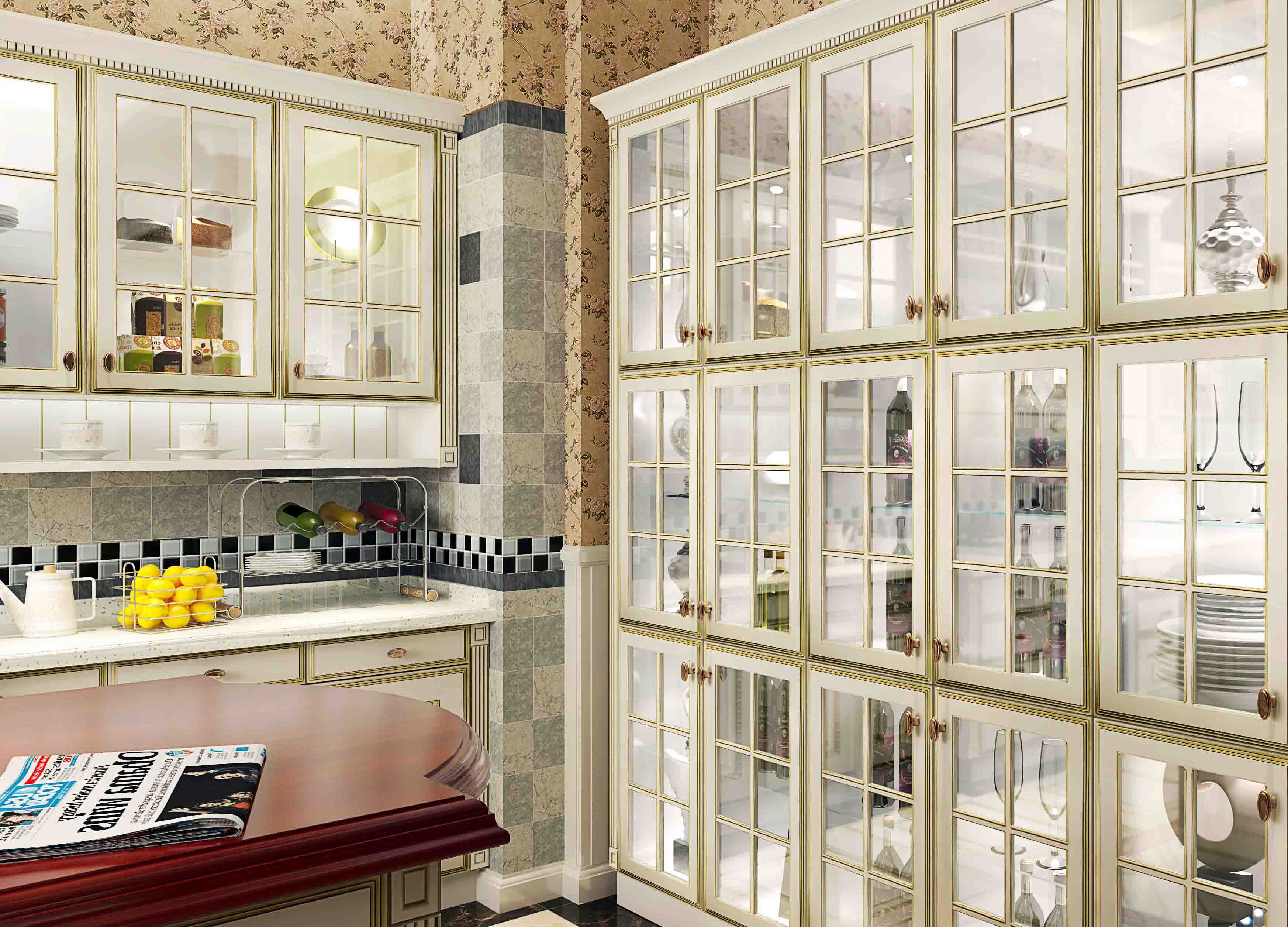 glass door open cabinet kitchen cabinets pvc door wholesale