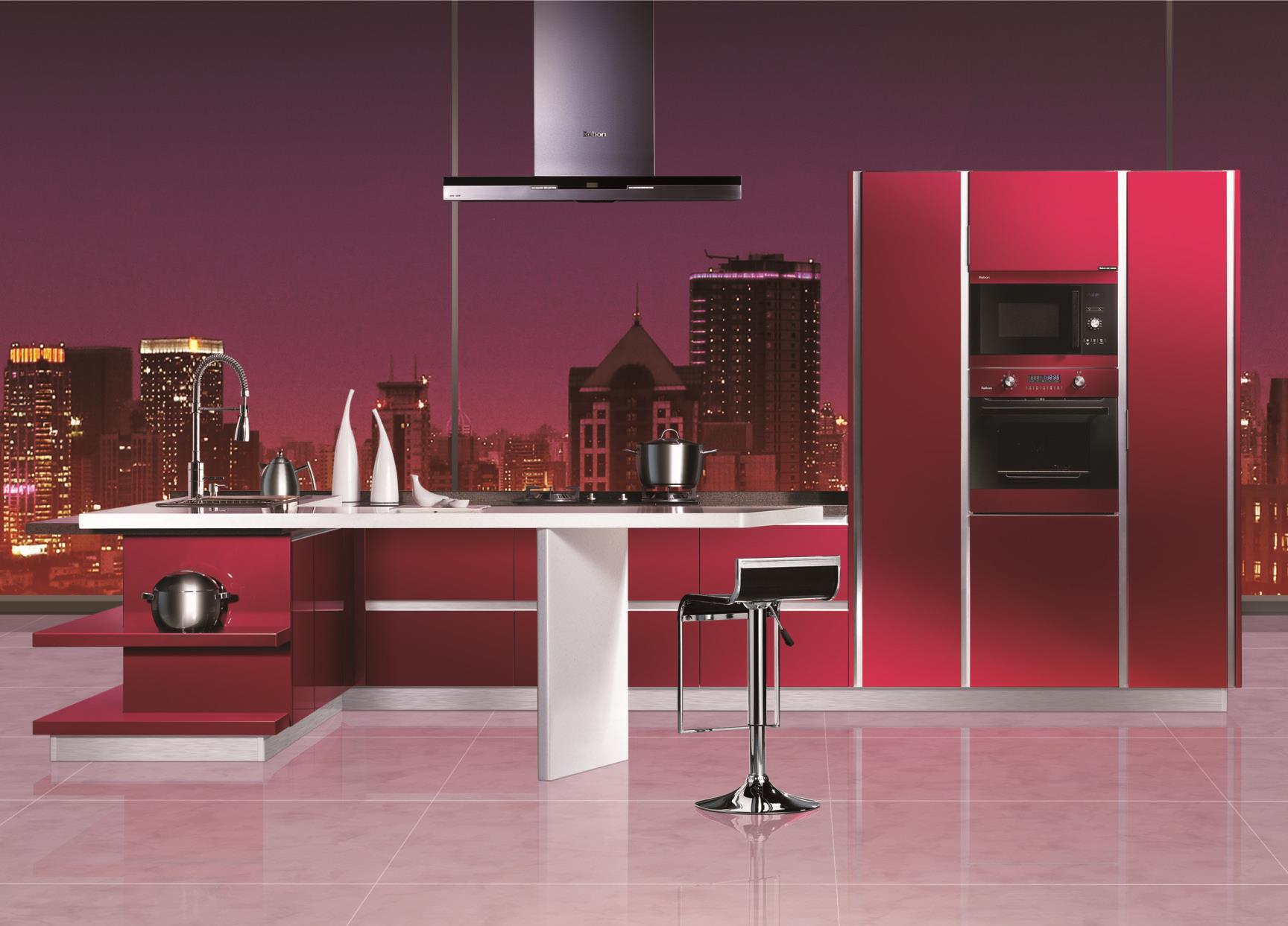 China Lacquer Painting Kitchen
