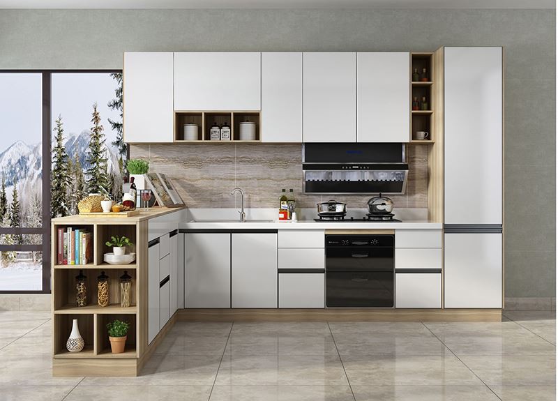 L corner kitchen cabinet